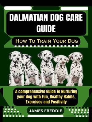 cover image of Dalmatian Dog care guide